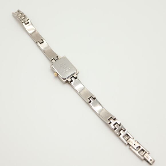 Anne Klein Womens Two Tone Watch 16mm Rectangle Metal Bracelet with New Battery - Picture 15 of 16